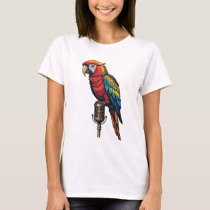 Lebendiges Papageien-T-Shirt T-Shirt