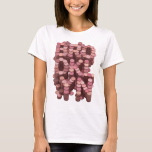 Lebendiges Pink ABSTRAKTE KUNST Moderne Gestaltung T-Shirt