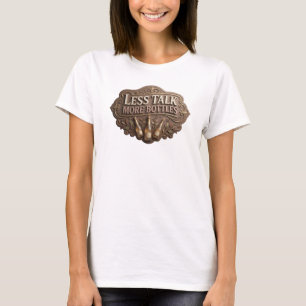 Lebendiges Pink WENIGER REDEN MEHR FLASCHEN Benutz T-Shirt