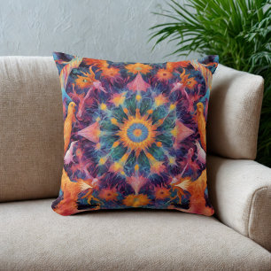 Lebendiges psychedelisches Kissen