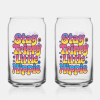 Lebendiges Regenbogen Bleib Trippy Hippie Zitat