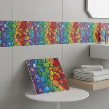 Lebendiges Regenbogen-Stolz-Glasmosaik