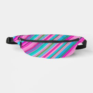 Lebendiges Regenbogen-Streifenmuster-Design Bauchtasche