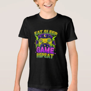 Lebendiges Retro-80er-Jahre-Gamer-T-Shirt Tri-Blend Shirt
