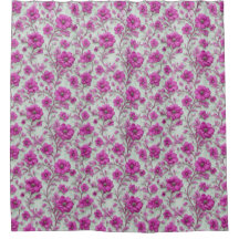 Lebendiges rosa Blumenmuster mit Magenta-Blumen