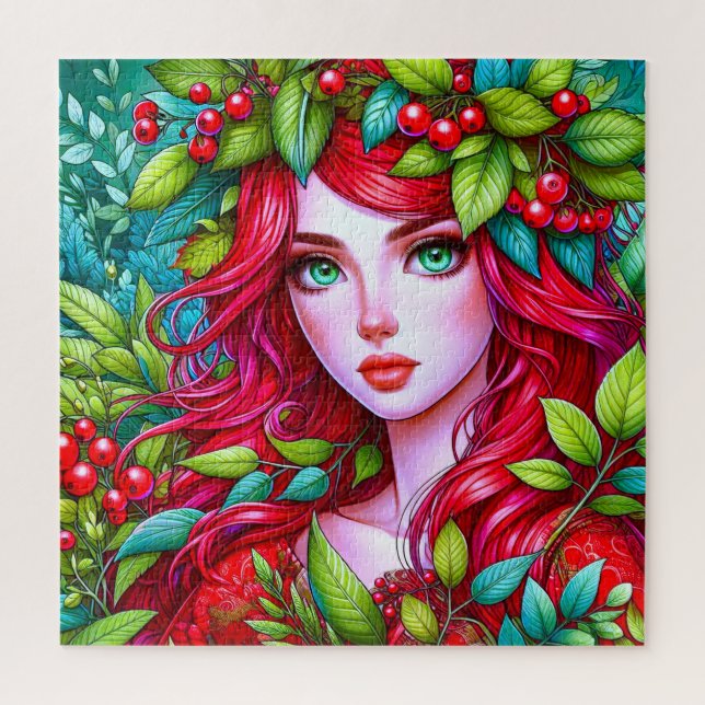 Lebendiges rotes Haar Puzzle (Vertikal)