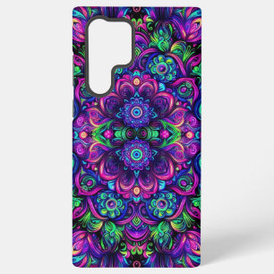Lebendiges Schwarzlicht-Kaleidoskop-Design Samsung Galaxy Hülle