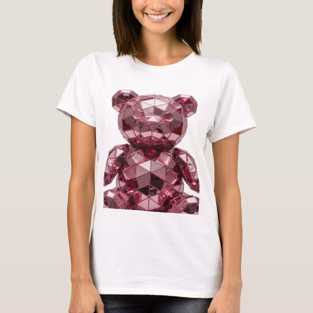 Lebendiges Silber ABSTRACT ART Design T-Shirt (Vorderseite)