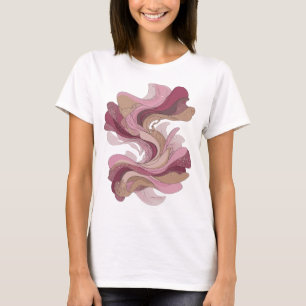 Lebendiges Silber ABSTRACTE KUNST Abstrakte Gestal T-Shirt
