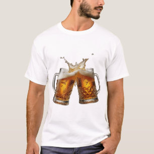 Lebendiges Silber PROST AUF DIE GUTE GESUNDHEIT 3D T-Shirt