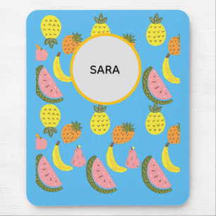 Lebendiges Sommerfrüchte-Muster Mousepad