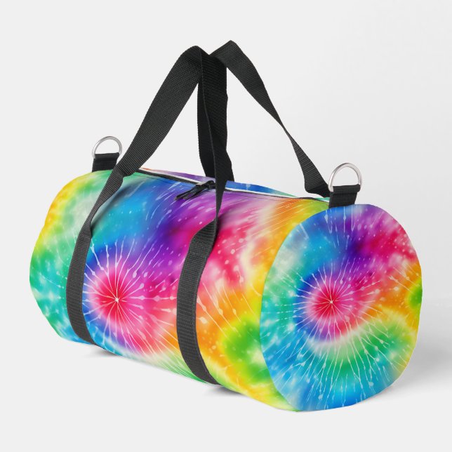 Lebendiges Sternen-Tie-Dye-Reisegepäck Duffle Bag (Linke Seite)