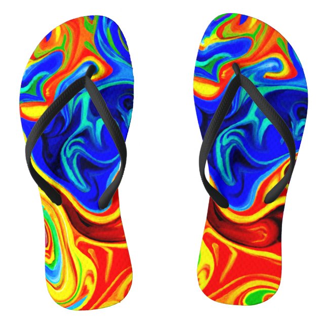 Lebendiges Stilmuster Flip Flops (Fußbett)