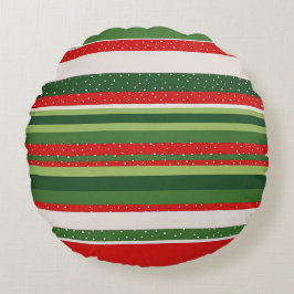 Lebendiges Streifenmuster Hintergrund Rundes Kissen