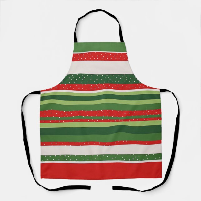 Lebendiges Streifenmuster Hintergrund Schürze (Vorderseite)