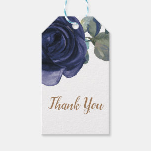 Lebendiges Vibrantes Indigo Lila Blaues Florales H Geschenkanhänger