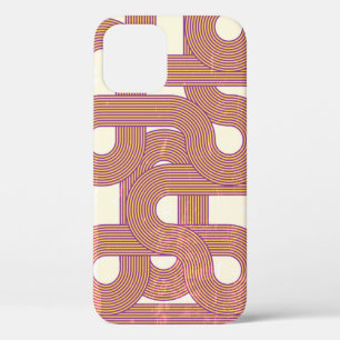 Lebendiges Vintage: Abstrakte Farbige Linien Case-Mate iPhone Hülle