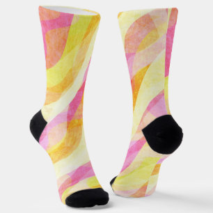 Lebendiges wellenförmiges abstraktes Muster Socken