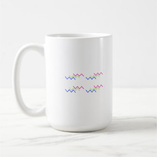 Lebendiges Zickzack-Energie-Muster Kaffeetasse