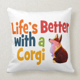 Lebens besser mit einem Corgi Kissen