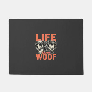 Lebens Liebe Wuff Hunde Liebhaber Fußmatte