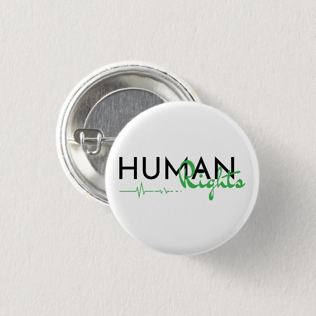 Lebensader der Menschenrechte Button (Vorne & Hinten)