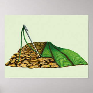 Lebensader - Surrealer Handgezeichneter Naturkunst Poster
