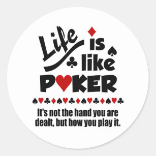 Lebensähnliche Aufkleber für Poker
