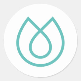 Lebensaktivierte Marken Weißer klassischer Rundauf Runder Aufkleber