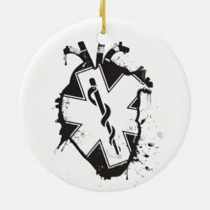 Lebensart anatomisches Herz Keramik Ornament