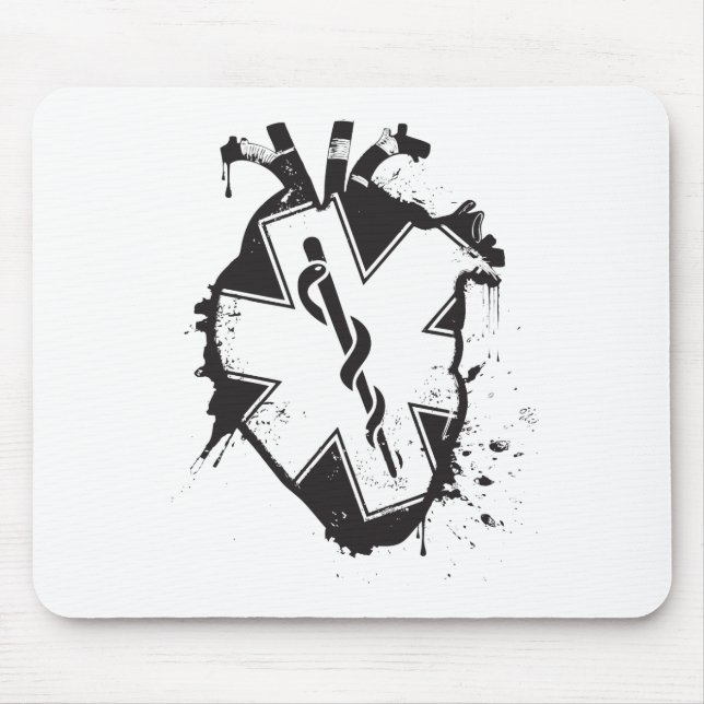 Lebensart anatomisches Herz Mousepad (Vorne)