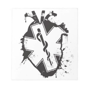 Lebensart anatomisches Herz Notizblock
