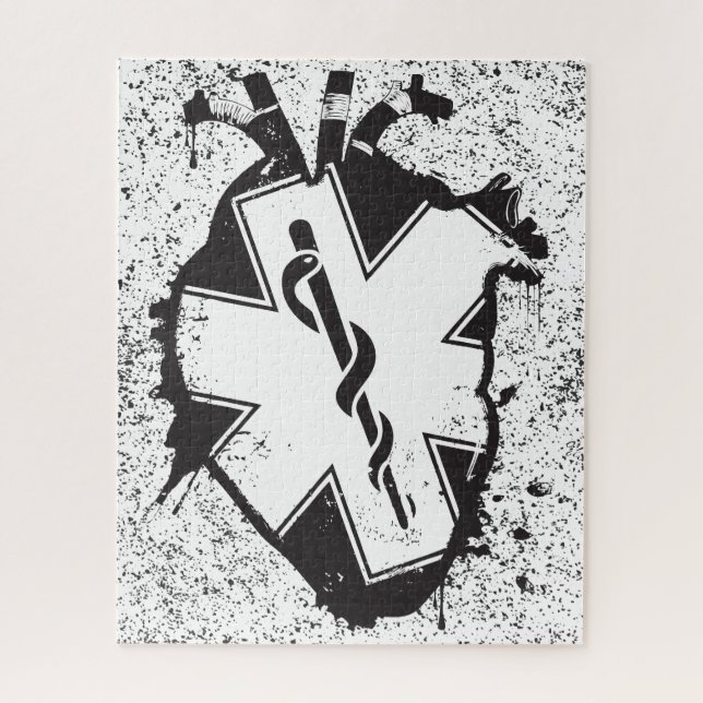 Lebensart anatomisches Herz Puzzle (Vertikal)