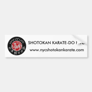 Lebensart Shotokan dunklen Logo-Autoaufkleber Autoaufkleber