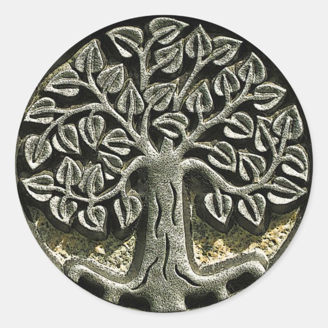 Lebensaufkleber Runder Aufkleber (Vorderseite)