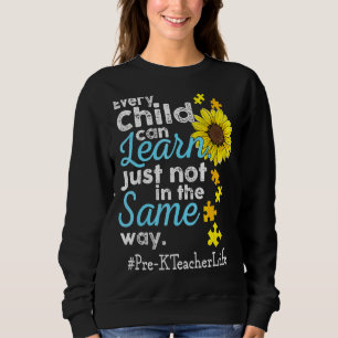 Lebensautismus vor der Ausbildung Jedes Kind kann Sweatshirt