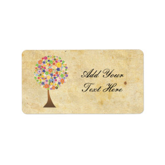 Lebensbaum Adressaufkleber