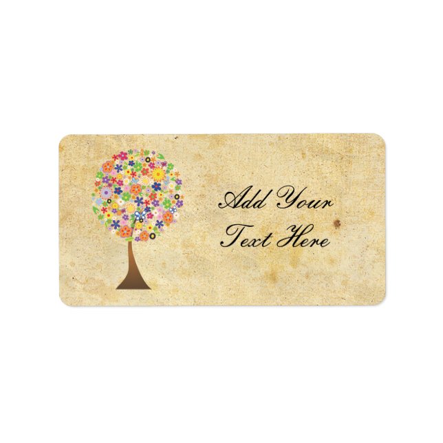 Lebensbaum Adressaufkleber (Vorne)