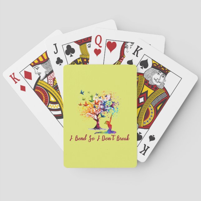 Lebensbaum, Baum, Schmetterling  Spielkarten (Rückseite)