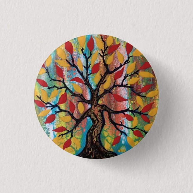 Lebensbaum Button (Vorderseite)