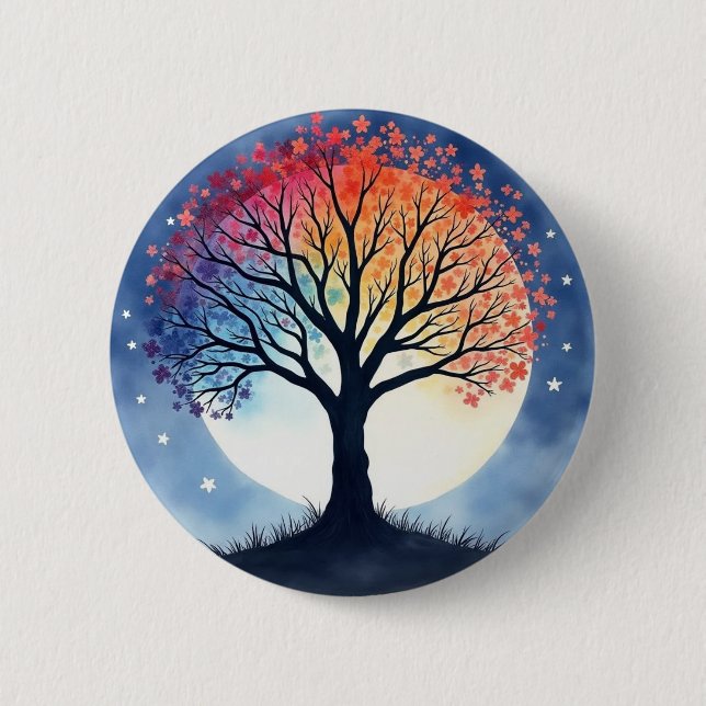 Lebensbaum Button (Vorderseite)