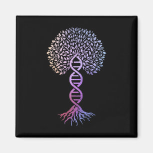 Lebensbaum DNA Science Genetics Earth Day Geneal Magnet