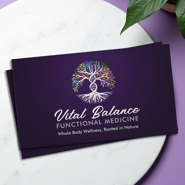 Lebensbaum Doppelhelix-DNA-Funktionsmedizin Visitenkarte (Von Creator hochgeladen)