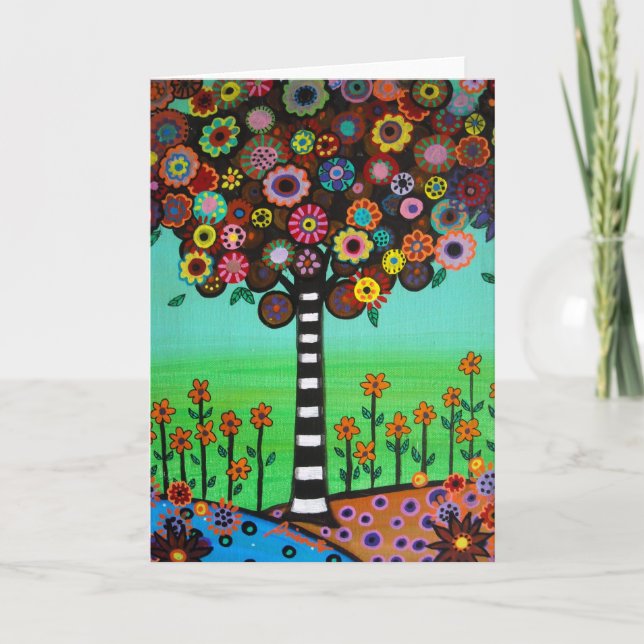 LEBENSBAUM FEIERTAGSKARTE (Vorderseite)