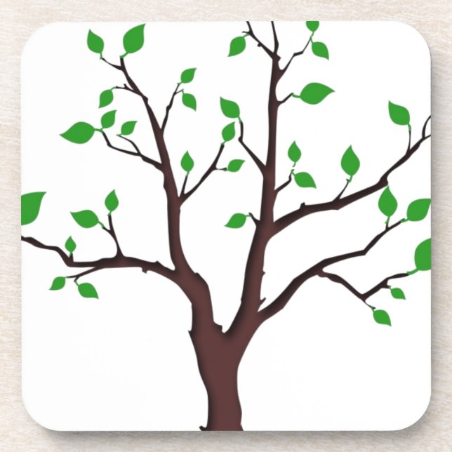 Lebensbaum Getränkeuntersetzer (Vorderseite)