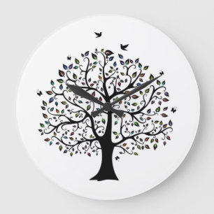 Lebensbaum Große Wanduhr