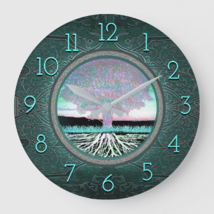 Lebensbaum Große Wanduhr