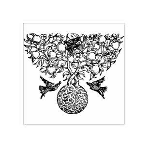 Lebensbaum Gummistempel