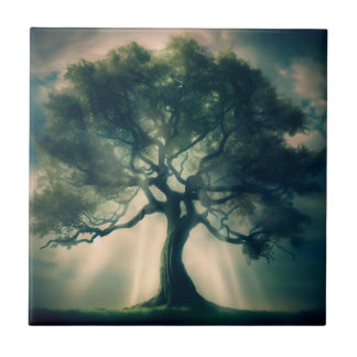 Lebensbaum I Keramik Tile Fliese