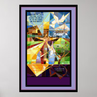 Lebensbaum Jesus Banner
